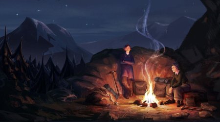 Лагерь в лесу днд арт