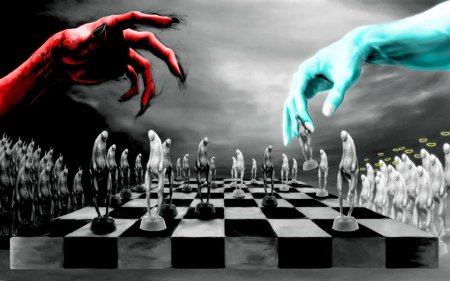 Бог и дьявол играют в шахматы