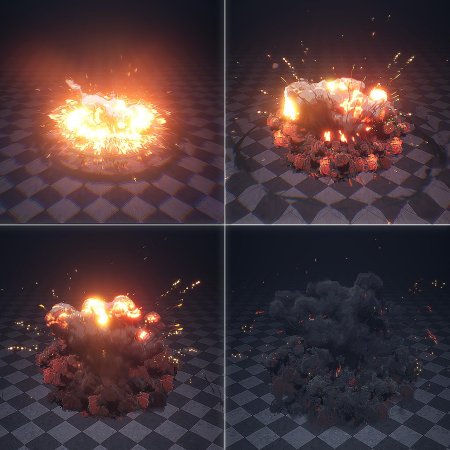 Взрыв vfx эффекты