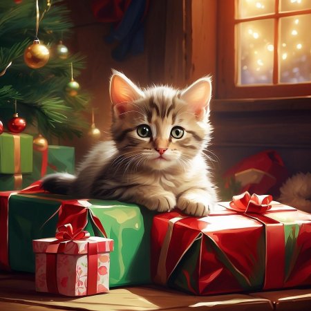 Кот и новый год