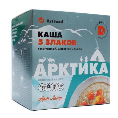 Артлайф каша 5 злаков арктика с морошкой