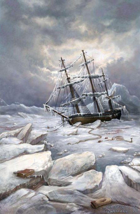 Айвазовский корабль во льдах