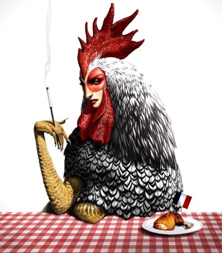 Курица арт
