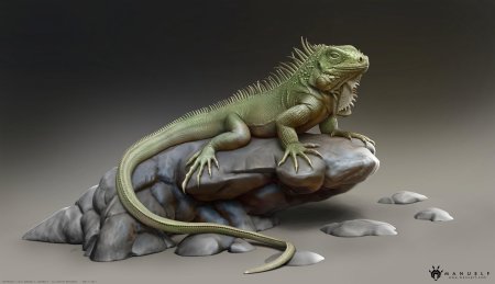 Игуана скульптура