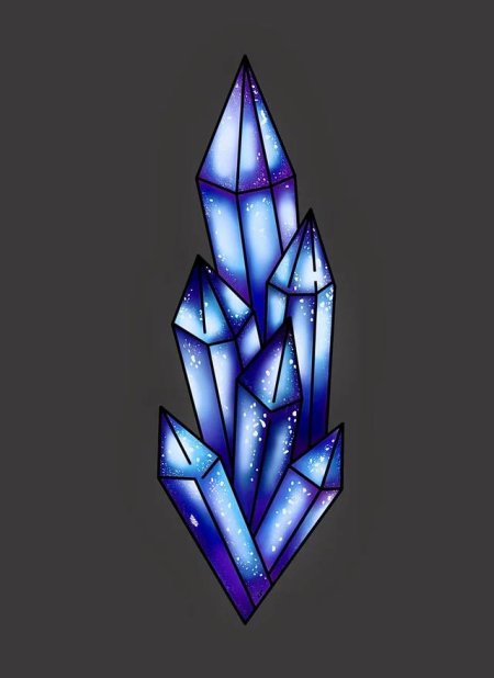 Кристалл рисунок