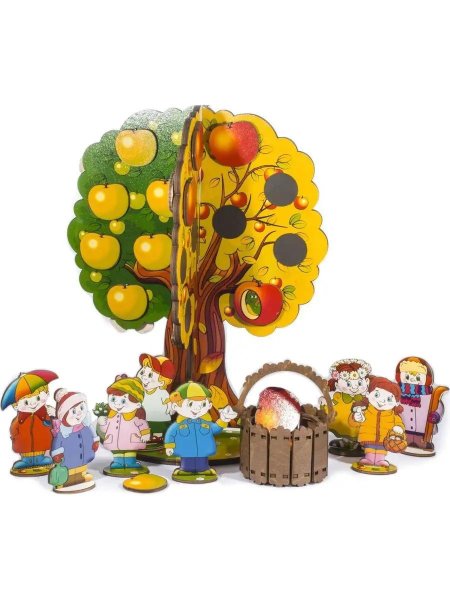 Магнитная игра \ яблоня. времена года\ арт.8065