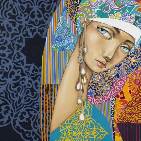 Казахская художница акжана абдалиева