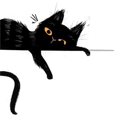 Кошка черная