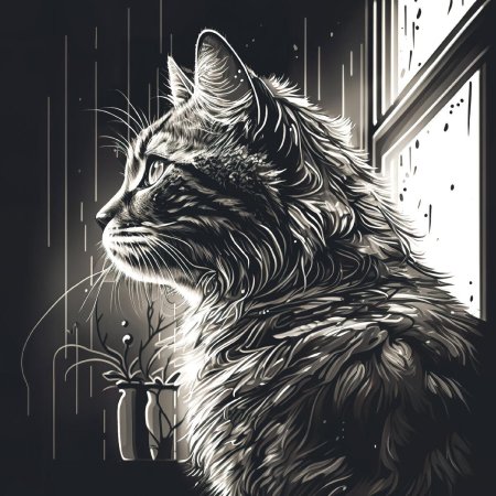 Стильные коты графика