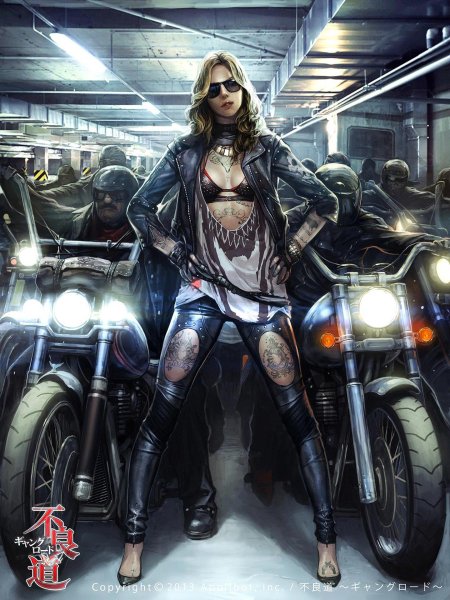 Cyberpunk 2077 байкер