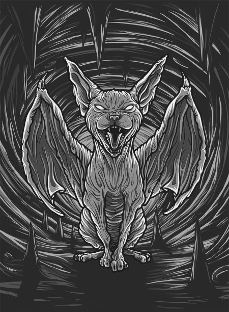 Кот сфинкс арт