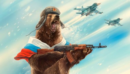 Медведь с автоматом