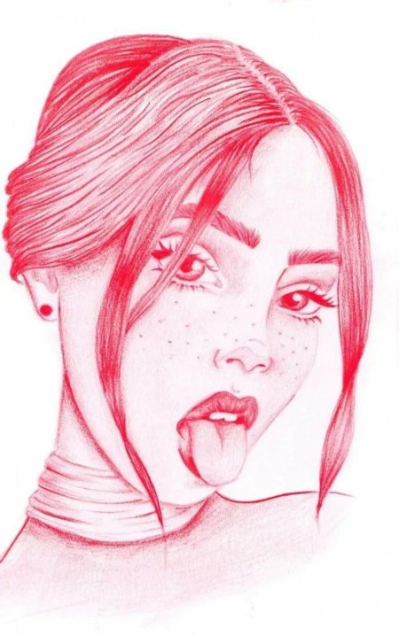 Лицо девушки для срисовки
