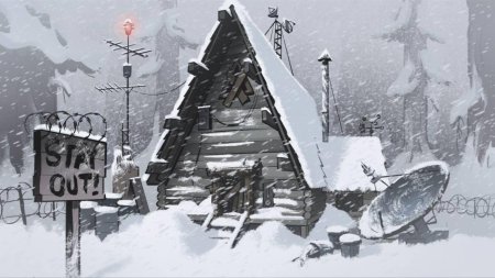 Хижина гравити фолз зима