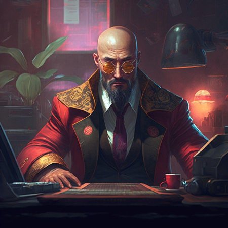 Русский киберпанк арт
