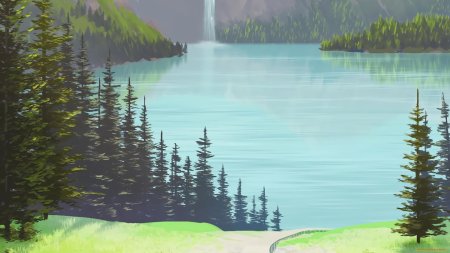 Рисунок озера