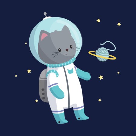Котик космонавт
