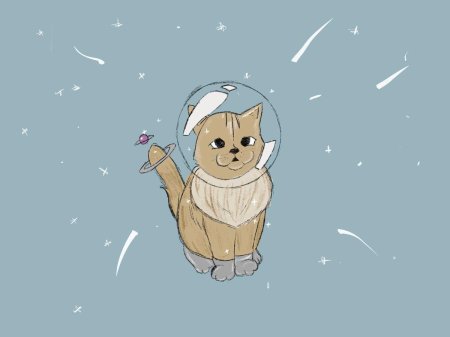 Кот космонавт