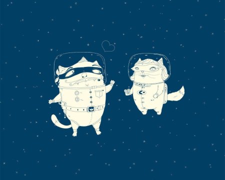 Кот космонавт