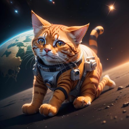 Кот космонавт